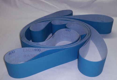 2&#034;x72&#034; sanding belts micron variety pack 600 800 1000 each 4 each (12pcs) for sale