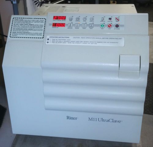 Midmark m11 / ritter m11 autoclave ultraclave sterilizer tattoo dental medical for sale