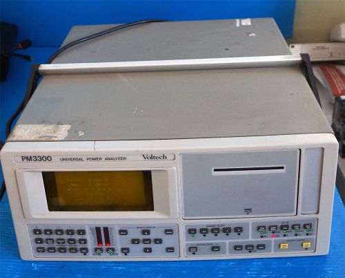 Voltech PM3300 3-Phase Power Analyzer, Functional but display is very dark.