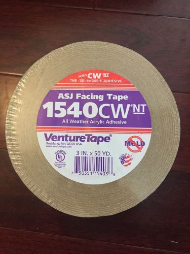 New Venture Tape ASJ facing 1540CW insulation Facing Foil Tape 3&#034; x 50Y,