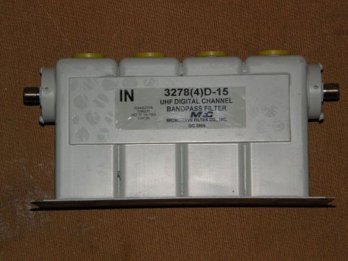 Microwave Filter Company UHF Digital Channel Bandpass Filter 3278(4)D - 15 TV