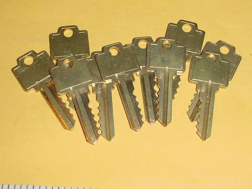 Steampunk 10 Cut alike keys USCAN n1054wb WR5 for Weiser locks Brass NOS vintage