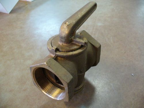 NEW Bronze plug valve 2&#034; NPT.  LOT OF 3 VALVES.