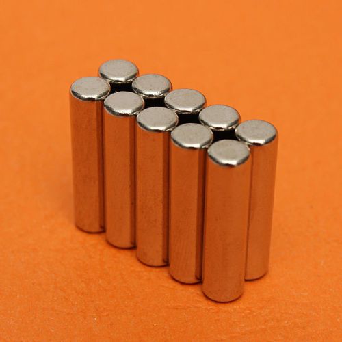 10pcs 5x20mm N42 Cylinder Neodymium Magnets Rare Earth Magnets