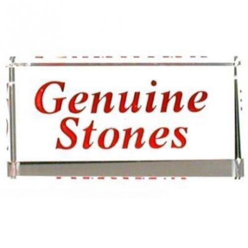 Genuine Stones Jewelry Showcase Counter Crystal Sign