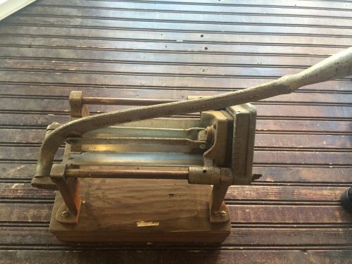 Antique Bloomfield Industries French Fry Potato Cutter NO 29 with Base WORKS