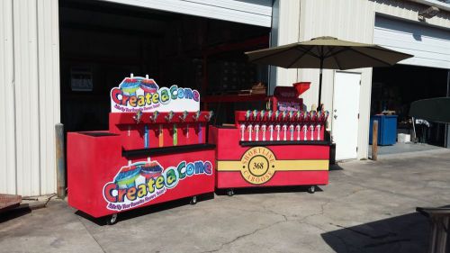 Snowcone shaved ice - self serve - syrup dispensing system create-a-cone for sale