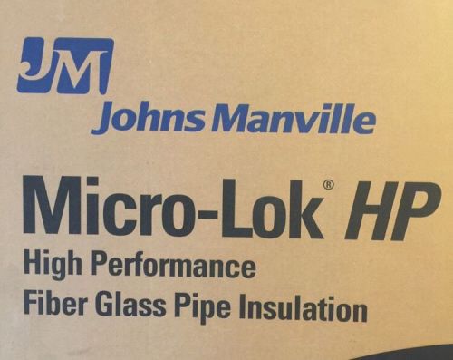 Johns Manville Micro-Lok HP fiberglass pipe insulation 2 1/2 x 1/2