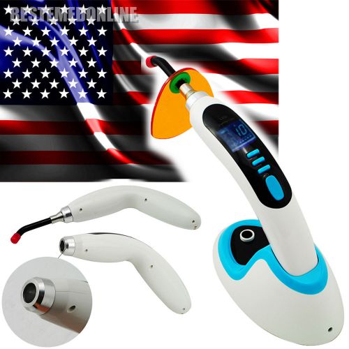 2015 Dentist 5W+ Wireless Cordless LED Curing Light Lamp 1400mw FROM USA BLUE A