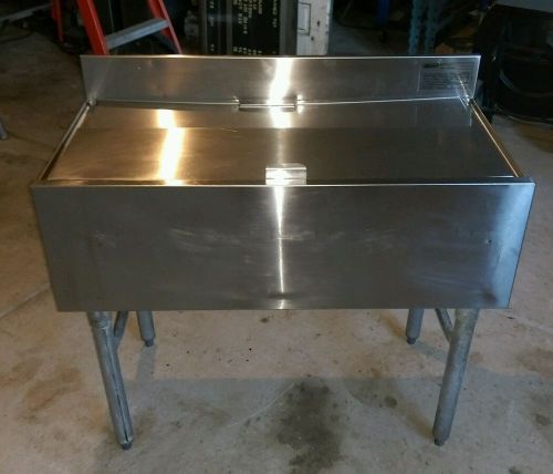 Eagle stainless steel 36&#034; insulated ice bin with lid for sale