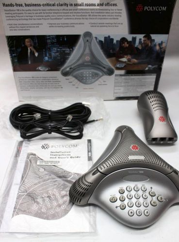 Polycom VoiceStation 100 Conference Phone 2201-06846-001 w/ Wall Module in BOX