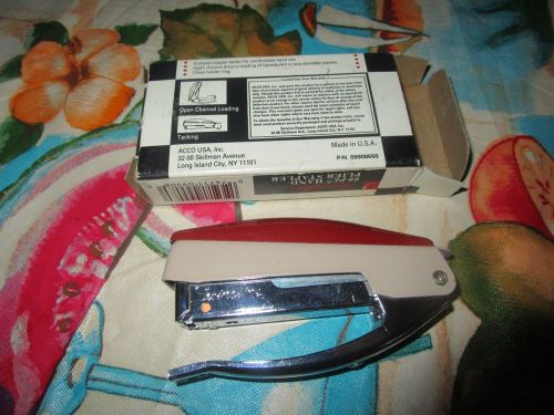 Vintage Swingline 99  PL Plier Hand Grip Metal Stapler W Box # 74711-09908