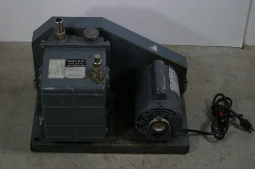 Welch duo-seal vacuum pump model 1402 electric &amp; industrial lab for sale
