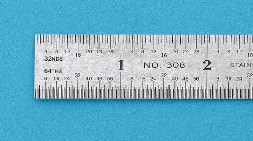 New general 6&#034; vocational stainless steel ruler for sale