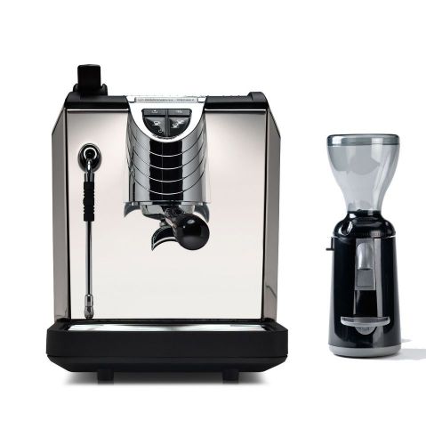 Nuova simonelli oscar 2 coffee espresso machine &amp; grinta grinder set 110v black for sale
