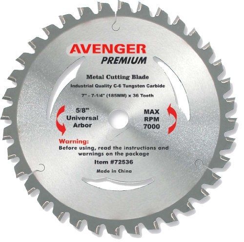 Avenger Product Avenger AV-72536 Steel Cutting Saw Blade, 7-1/4-inch by 36