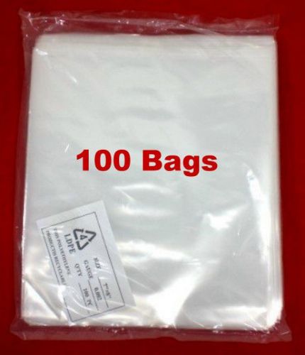 100 -  2 mil  .002  Clear Plastic Poly Bags  7&#034;x 8&#034;