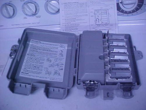 Telephone Network Interface Enclosure Box SNI 6 Pair NOS by Raychem