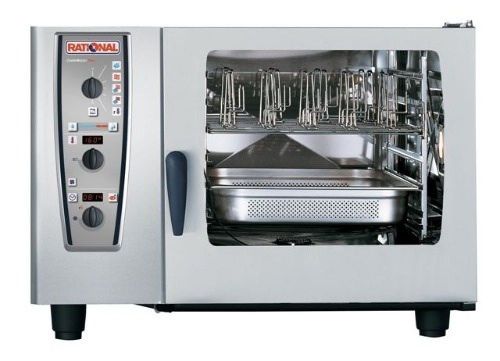 Rational model 62 a629206.19e202, gas combi oven with six full size sheet pan ca for sale