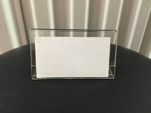 50 Pcs Acrylic Sign Display Holder Price Name Card Label Stand 4&#034; x2 3/8&#034; Magnet