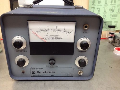 CEC Bell&amp;Howell 1-117 Vibration Meter Aviation Test Equipment. JT8D Allison T56