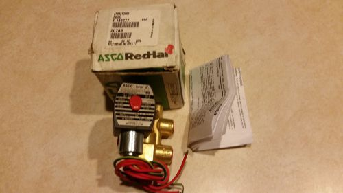 Asco red-hat ii solenoid valve ef8321g001 1/4&#034; 24 volt dc 3 way for sale
