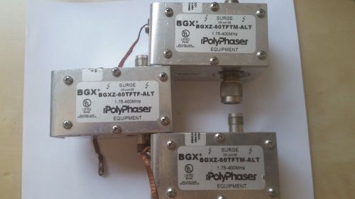 LOT of 3 RF Surge Protection Polyphaser BGXZ-60 TNC connectors