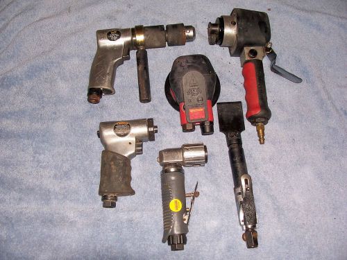 Lot Of 6 Heavy Duty Air Tools Craftsman D.A. Sander And Air Chisel  Lot #7