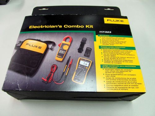 Fluke 117/323-kit electrician&#039;s combo kit, 117 multimeter &amp; 323 clamp meter kit for sale