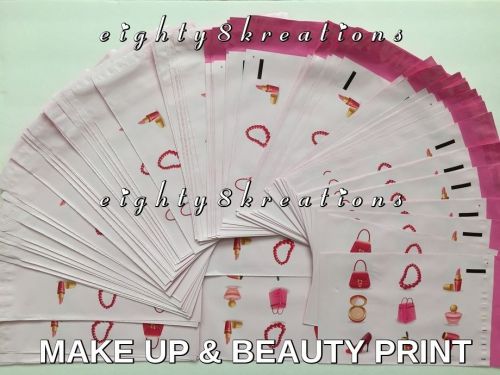 5 MAKEUP BEAUTY PRINT 6x9 Flat Poly Mailers Shipping Postal Pack Envelope Bags