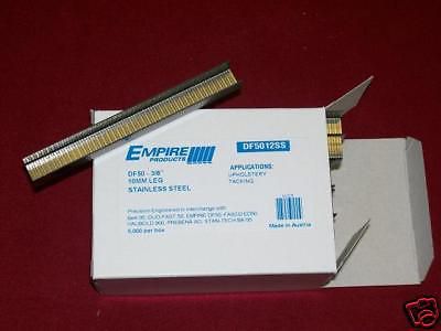 NEW 3/8&#034; 5,000 Duofast Stainless Steel Staples #5012