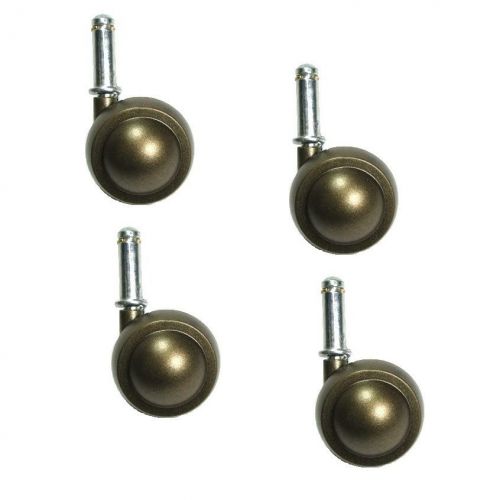Set of 4 windsor antique satellite swivel 2&#034; casters with 7/16&#034; x 1-7/16&#034; grip r for sale
