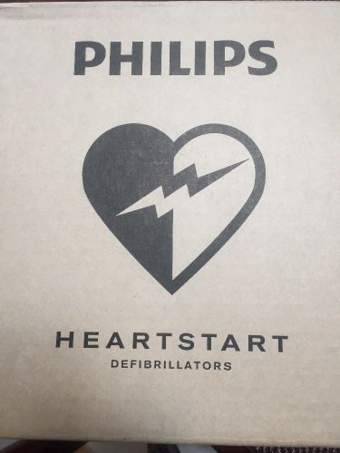 Phillips Heart start Defibrillator With AED Cabinet M5066A