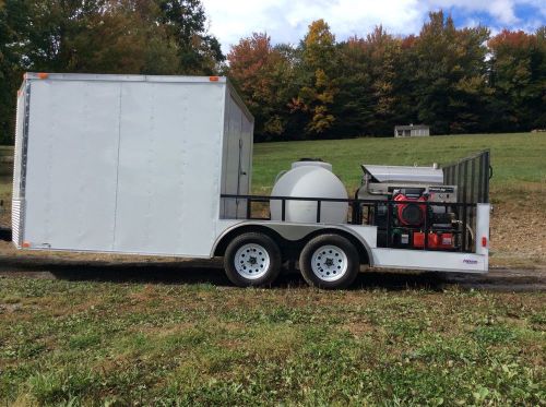 Like new pressure washing trailer and equipment for sale
