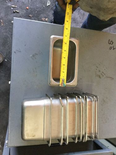 Stainless Steel Insert Pans, Hotel Pans, Deli Pans Qty.10