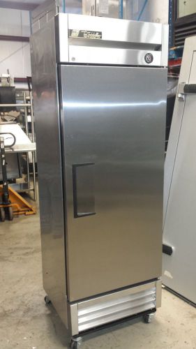 True t-19 27&#034; single stainless steel solid door reach in refrigerator for sale