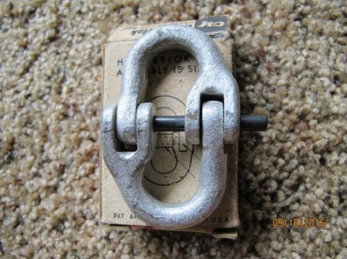 Vintage cm 9/32&#034; coupling link hammerlock full alloy chain sling coupler - nos for sale