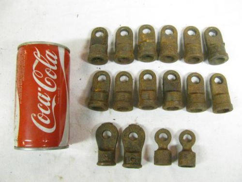 16 NOS Cast Iron SteamPunk Plumbing Fittings Eye Hook Pipe Ends