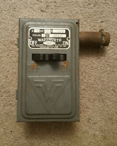 30 amp 125 volt 2 pole fuse wadsworth circuit breaker circuit box cat. n5300 for sale