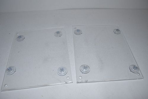 Azar acrylic sign holder 11-1/2&#034;x14&#034; lot of 2 with suction cups 106612 retail for sale