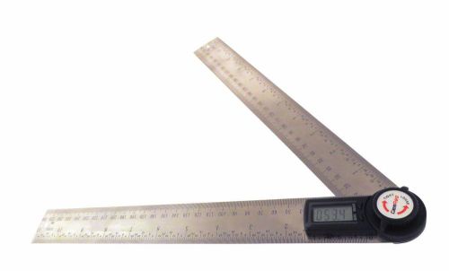 12.5&#034; GemRed Digital Protractor Goniometer Angle Finder Ruler Stainless GR300