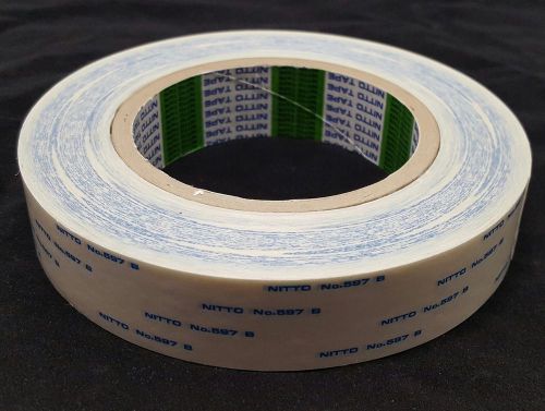 1 roll new nitto denko double coated adhesive tape 1&#034; x 60 yards  597b for sale