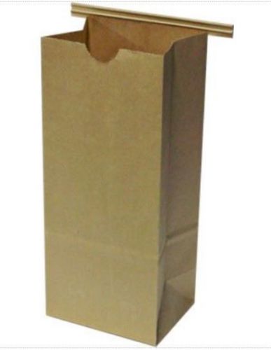 Resealable kraft tin tie poly-lined bags - 1/2 lb - 50 pack for sale
