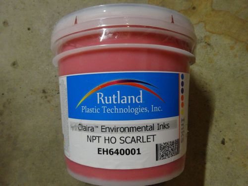 Rutland eh6400 scarlet red plastisol ink 1 gal for sale