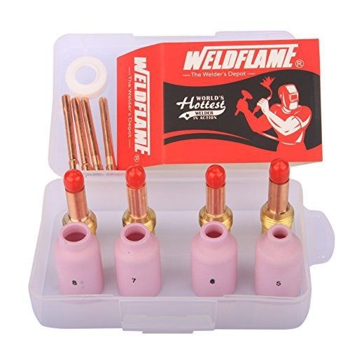 Weldflame weldflame 13pcs tig torch accessories kit universal for 17/18/26 for sale