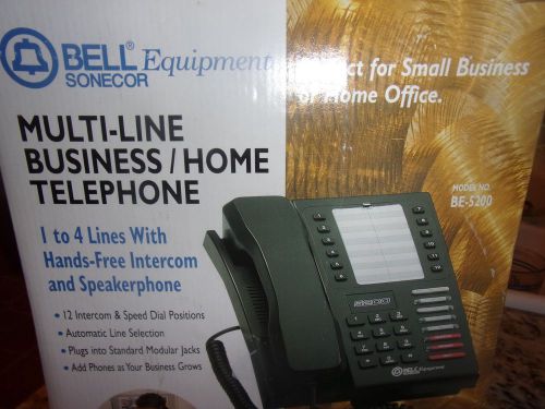 BELL SONECOR BE-5200 MULTI LINE BUSINESS TELEPHONE W/INTERCOM - UNUSED IN BOX