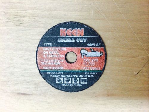 50pcs keen 1-1/2&#034; x 1/16&#034; x 1/4&#034; metal/stainless cut-off wheel #13407 for sale