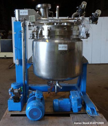 Used- fryma dt vacumix vacuum mixer, model dt-300, 316 stainless steel. 135 to 3 for sale