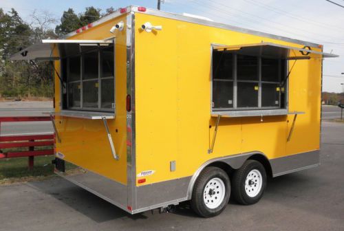 Concession trailer 8.5&#039;x14&#039; yellow - vending food catering event for sale
