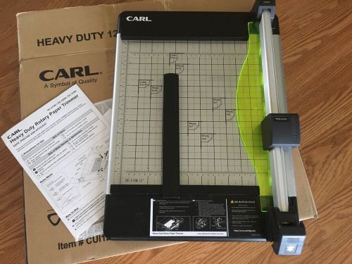Carl heavy duty 12&#034; paper cutter trimmer dc210 for sale